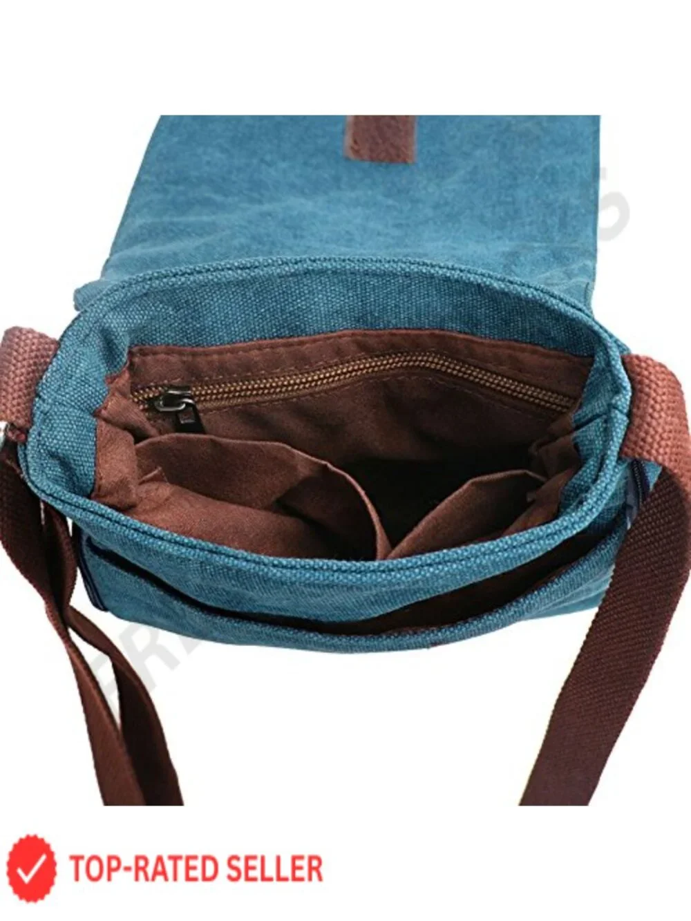 Vintage Canvas Leather Messenger Crossbody Bag Pack Organizer